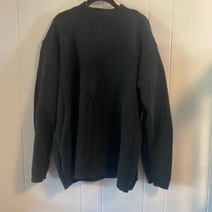 Willow Men's black speckled Crewneck Sweater